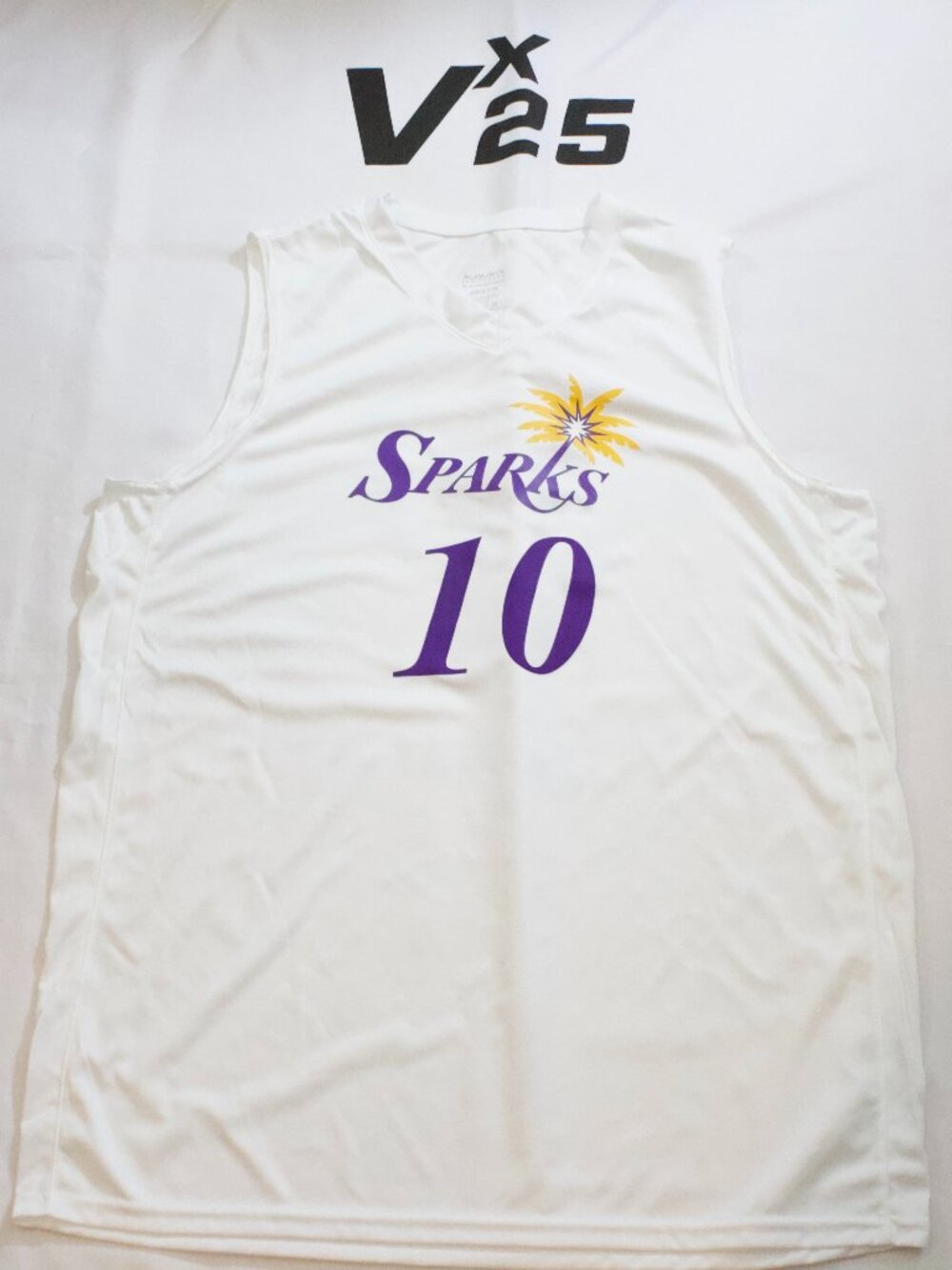 NEW Men's Los Angeles Sparks Kelsey Plum #10 White Jersey Size XL
